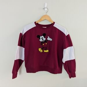 Red Mickey Mouse Disney Sweatshirt